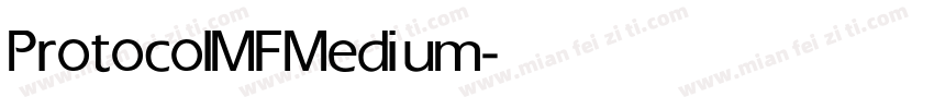 ProtocolMF Medium字体转换